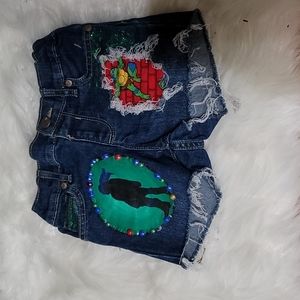 5t girls custom cut off shorts (children's place)